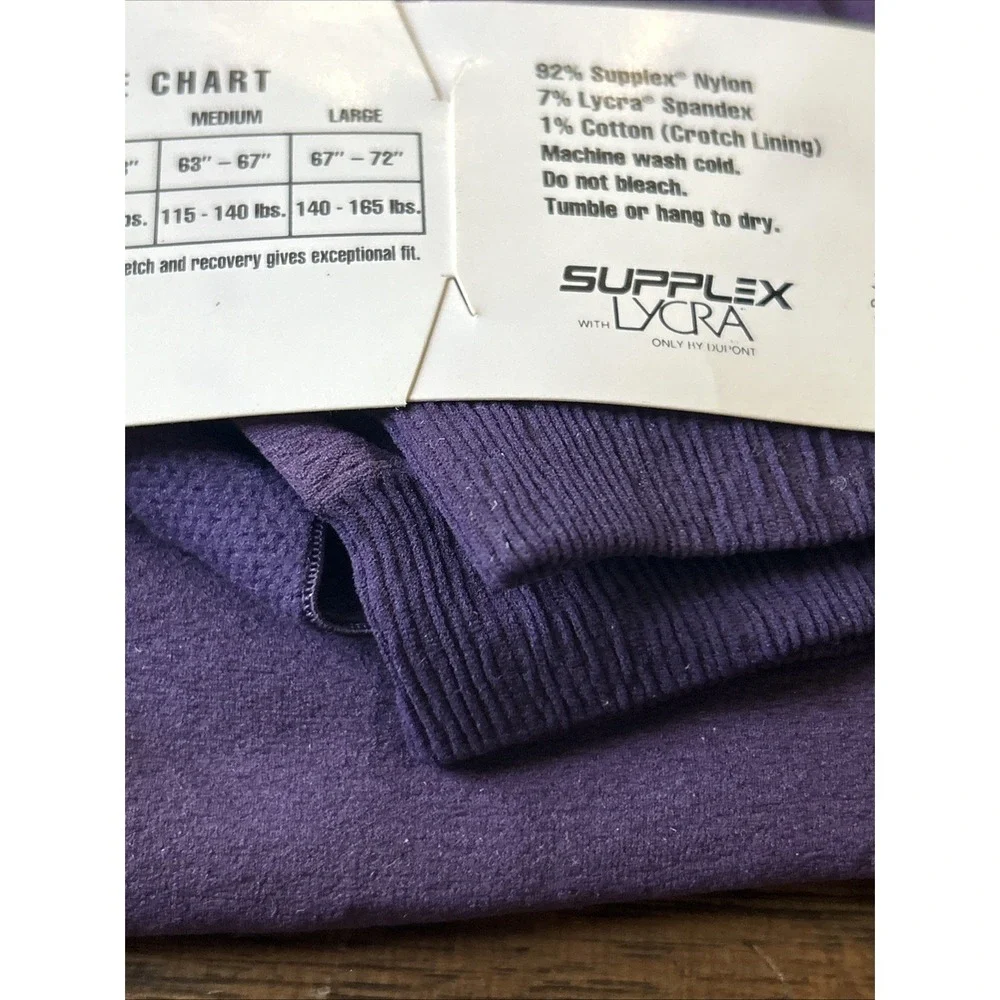Vintage Body Wrappers Dance Footless Tights Purple  Medium